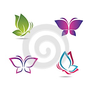 Butterfly logo vector icon