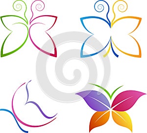 Butterfly logos