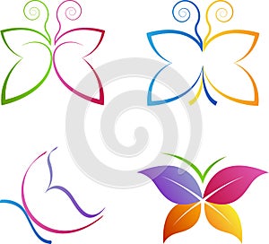 Butterfly logos photo