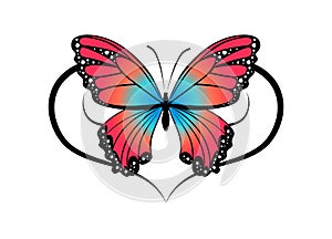 butterfly ornament tattoo