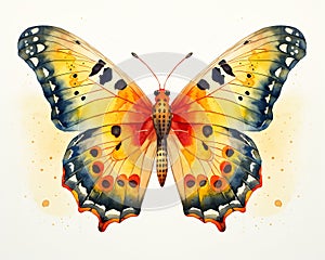 Butterfly Painted Design: Milk Ash Warm Color Palette Exotic Glo