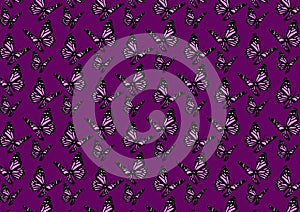 Butterfly pattern background wallpaper design