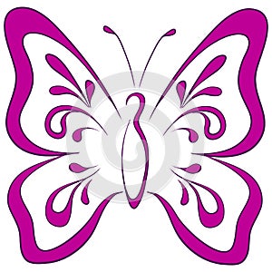 Butterfly, pictogram