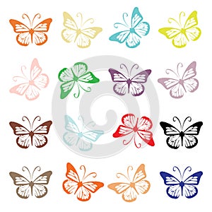 Butterfly set for your design