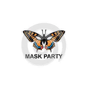 Butterfly shaped party mask