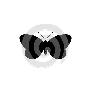 Butterfly Silhouette icon in a Simple trendy style. Vector Icon illustrations of Insect Moths for creating logos