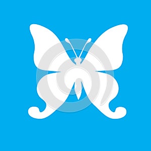 Butterfly silhouette icons. Vector Illustrations