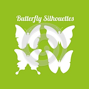 Butterfly silhouettes design