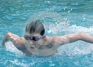 Butterfly swimmer