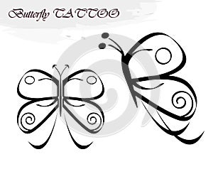 Butterfly tattoos photo