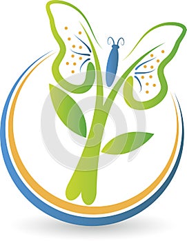 Butterfly tree logo