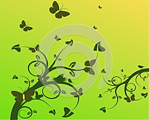 Butterfly tree vector