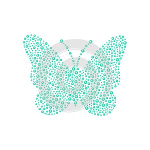 Butterfly in turquoise design