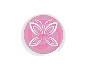 Butterfly vector icon illustration design