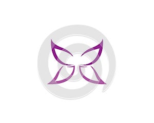 Butterfly vector icon illustration design