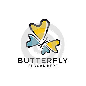 Butterfly vector logo design template. Butterfly symbol. Butterfly icon