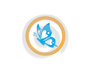 Butterflylogo design vector template