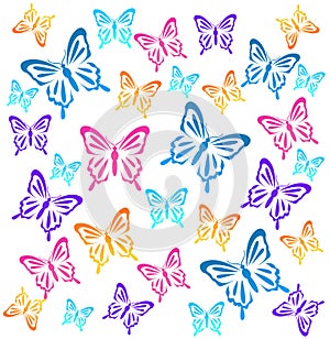 Butterflys. Vector illustration