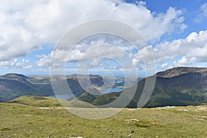 Buttermere and Crummock Water seen from Robinson plateau