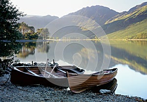 Buttermere rowboats, Lake district