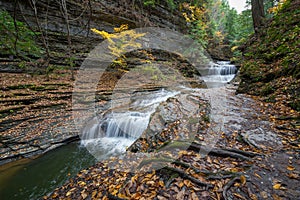 Buttermilk Falls in autumn