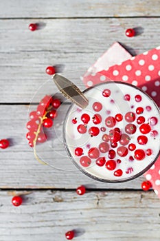 Buttermilk fruit red currant table garden