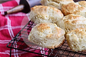 Buttermilk Southern Biscuits on Cooling Rack