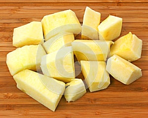 Butternut Squash Chunks Cutting Board photo