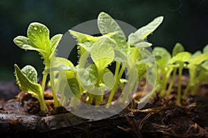 butterwort plant with sticky leaves trapping small insects