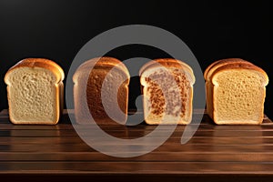 Buttery Set toast bread. Generate Ai photo