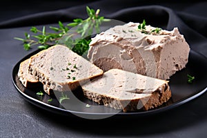 Buttery Slices bread pate. Generate Ai