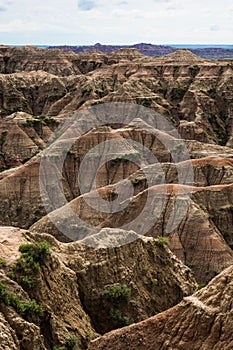 Buttes in Badlands National Park, SD