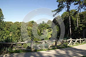 The Buttes-Chaumont Park Paris France.