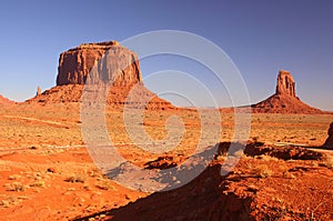 Buttes in Monument Valley