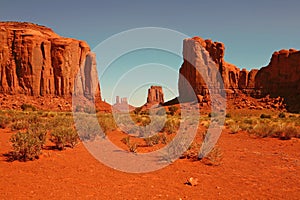 Buttes in Monument Valley Arizona