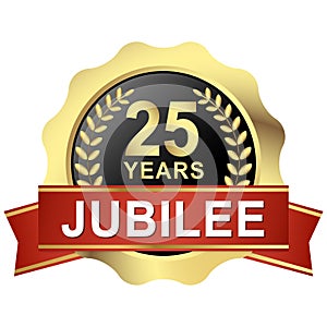 button 25 years jubilee