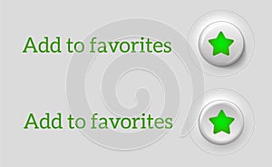 Button add to favorites- illustration