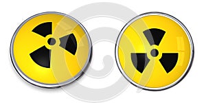 Button Atomic/Nuclear Symbol