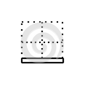 Button border icon, logo, pattern, presentation template line style