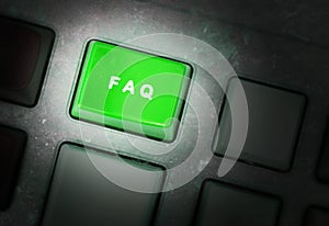 Button on a dirty old panel