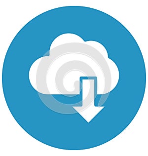 Button download Isolated Vector Icon which can easily modify or edit