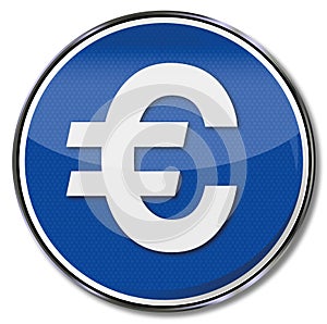 Button euro sign