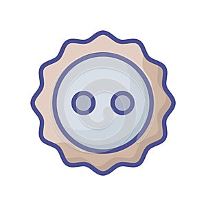 Button fill inside vector icon which can easily modify or edit