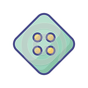 Button fill inside vector icon which can easily modify or edit