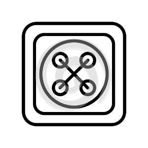 Button fill inside vector icon which can easily modify or edit