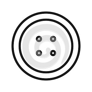 Button icon vector image.