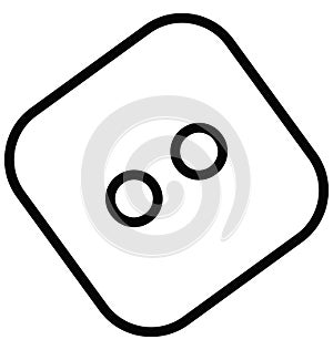 Button Isolated Vector Icon for Sewing and Tailoring