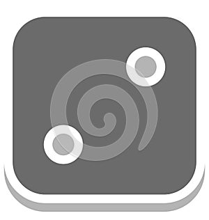 Button Isolated Vector Icon for Sewing and Tailoring