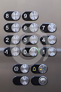 Button panel of an elevator