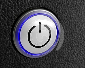 Button power start symbol technology push